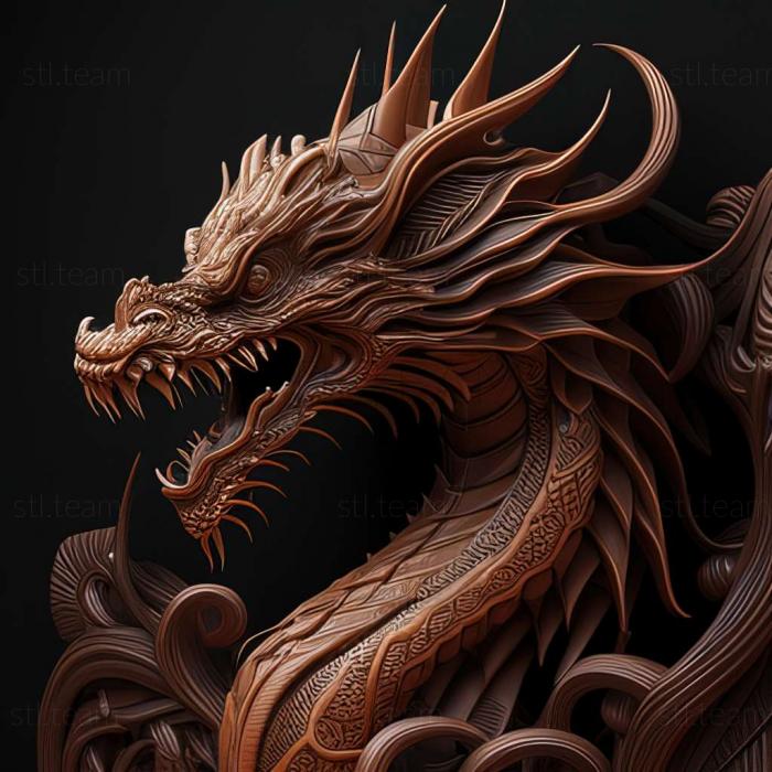 3D model Asian Dragon (STL)